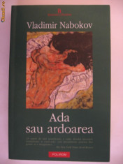 VLADIMIR NABOKOV - ADA SAU ARDOAREA {Polirom 2004} foto