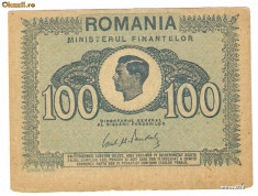 Bancnota 100 lei Romania 1945 aUNC foto