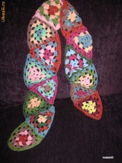 FULAR CROSETAT UNICAT ELEGANT ESARFA PASTEL foto