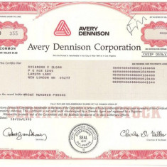 216 Actiuni SUA -Avery Dennison Corporation -seria AD 355