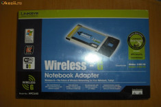 LINKSYS - PLACA DE RETEA WIRELESS-G NOTEBOOK foto