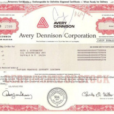 212 Actiuni SUA -Avery Dennison Corporation -seria AD 2709