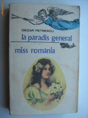 CEZAR PETRESCU - LA PARADIS GENERAL - MISS ROMANIA ( NR 7777 ) foto