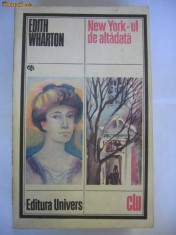 EDITH WHARTON - NEW-YORK-UL DE ALTADATA foto