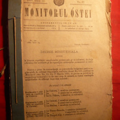 MONITORUL OSTEI - 4 IUNIE 1889-Decizie Ministeriala