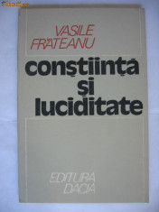 VASILE FRATEANU - CONSTIINTA SI LUCIDITATE foto