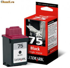 Cartus negru Lexmark 75 / 12A1975E sigilat-original foto