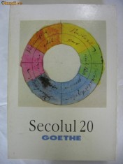 REVISTA SECOLUL 20, Goethe, 409-411 {nr.4-5-6, 1999} foto