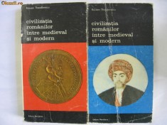 R.THEODORESCU -CIVILIZATIA ROMANILOR INTRE MEVIEVAL SI {2 vol} foto