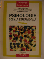 W. DOISE s.a. - PSIHOLOGIE SOCIALA EXPERIMENTALA {1999} foto