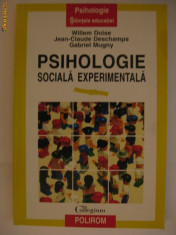 W. DOISE s.a. - PSIHOLOGIE SOCIALA EXPERIMENTALA {1999} foto