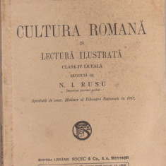 I.Valaori / Cultura romana in lectura ilustrata (editie 1937)
