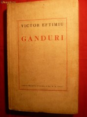 VICTOR EFTIMIU - GANDURI - ed. 1940 , Ed. Socec