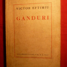 VICTOR EFTIMIU - GANDURI - ed. 1940 , Ed. Socec