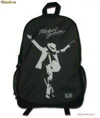 Ghiozdan tip rucsac, Michael Jackson original NOU foto