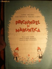 PARTITURA - PRICHINDEL SI MARUNTICA -5melodii - 1954