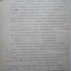 Adeverinta de primire acte de proprietate ,str. Tudorache Mitu , Bucuresti ,1920