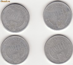 LOT 4 MONEDE 1000 LEI 2001-2002-2004 - MKB 021