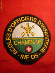 Emblema Scolii Militare de Infanterie de la Chamblon foto