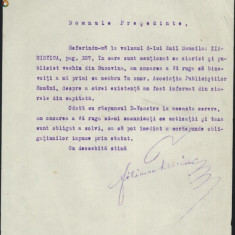 Semnatura pe document a scriitorului bucovinean Filimon Taniac , 1935