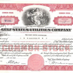 673 Actiuni -Gulf States Utilities Company -seria NC/O 1899(fiscale)