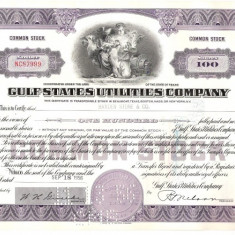 698 Actiuni -Gulf States Utilities Company -seria NC87999(fiscale)