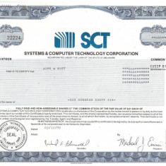 598 Actiuni -Systems &amp; Computer Technology Corporation -seriaSC22224