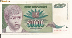 LL bancnota Yugoslavia 50.000 dinar foto