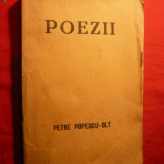 PETRE POPESCU-OLT - POEZII -Prima ed. cu dedicatie 1931