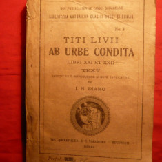 TITII LIVII -AB URBE CONDITA -Adnotata de I.N.Dianu 1920