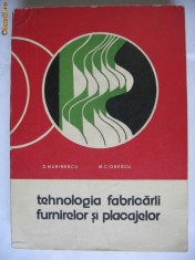 MARINESCU - TEHNOLOGIA FABRICARII FURNIRELOR SI PLACAJELOR foto