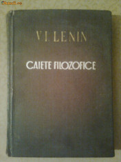 CAIETE FILOZOFICE ~ V. I. LENIN foto