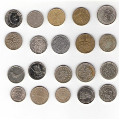 05 Lot interesant de monede si jetoane (fise, token)(20 bucati)
