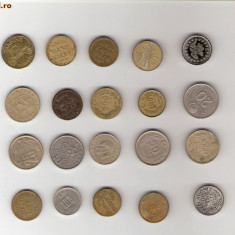 94 Lot interesant de monede si jetoane (fise, token)(20 bucati)