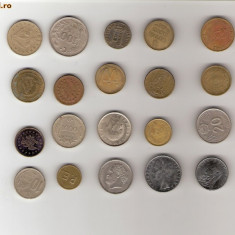 83 Lot interesant de monede si jetoane (fise, token)(20 bucati)