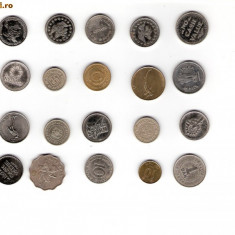 34 Lot interesant de monede si jetoane (fise, token)(20 bucati)