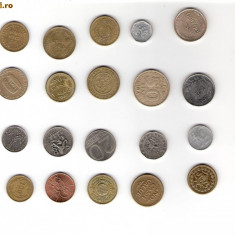 54 Lot interesant de monede si jetoane (fise, token)(20 bucati)