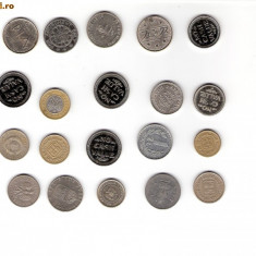 28 Lot interesant de monede si jetoane (fise, token)(20 bucati)