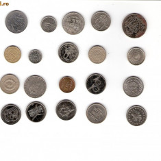 22 Lot interesant de monede si jetoane (fise, token)(20 bucati)