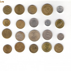 41 Lot interesant de monede si jetoane (fise, token)(20 bucati)