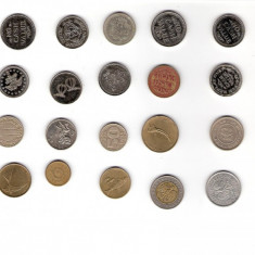 29 Lot interesant de monede si jetoane (fise, token)(20 bucati)