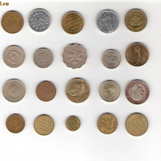 35 Lot interesant de monede si jetoane (fise, token)(20 bucati)