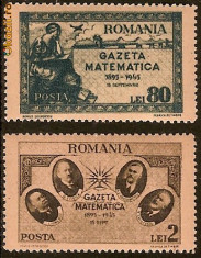 Romania 1945 - LP 180 - Gazeta Matematica foto