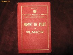 Brevet de pilot de planor, regalist (coperta) foto