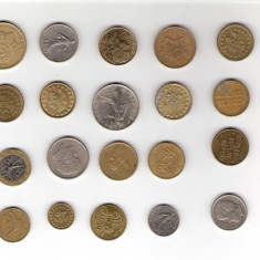 132 Lot interesant de monede si jetoane (fise, token)(20 bucati)