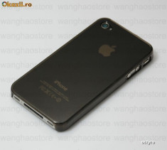 HUSA iPHONE 4 4G - PLASTIC FLEXIBIL - BLACK foto