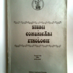 TRANSILVANIA-STUDII SI COMUNICARI DE ETNOLOGIE,1994,SIBIU