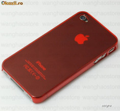 HUSA iPHONE 4 4G - PLASTIC FLEXIBIL - RED foto