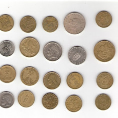 107 Lot interesant de monede si jetoane (fise, token)(20 bucati)