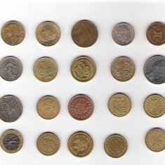 135 Lot interesant de monede si jetoane (fise, token)(20 bucati)